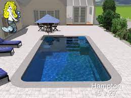 Searching for the best fiberglass pool and spa combo for your home? Hampton Rectangle Fiberglass Swimming Pools Tallman Pools