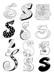 S Style Letter Hand Lettering Alphabet Lettering Alphabet Hand Lettering