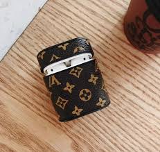 Lv Inspired Monogram Airpods Case Louis Vuitton Phone Case Case Monogrammed Leather