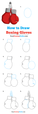 How to draw a boxing glovepublishing : How To Draw Boxing Gloves Really Easy Drawing Tutorial