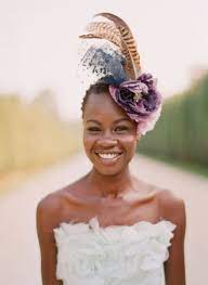 Elizabeth Messina Editorial Shoot Bride Nontraditional Wedding Dress Fascinator