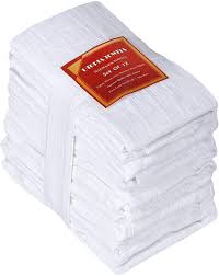 The 18 inch by 22 inch american made towel is ideal for use in the kitchen or when hosting and dining. Cotton Flour Sack Towel 28 X 28 Inch White Utopia Towels Utopia Deals