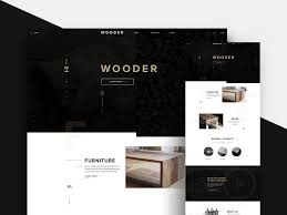 Wooder Furniture Web Template Free Download Psd Web Design Gold Website Free Web Template