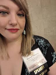 Hannah Maharrey about to...