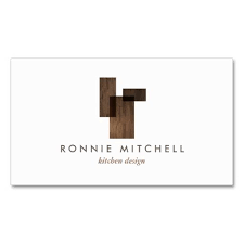 Mid Century Modern Architectural Logo On White Business Card Zazzle Com Modern Business Cards Wooden Business Card White Business Card