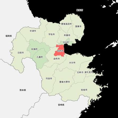 大分県別府市の地図 | Map-It マップ・イット