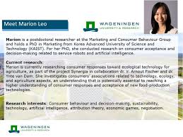 MEET THE TEAM Xuying Leo (Marion)​ is our postdoctoral researcher studying… 