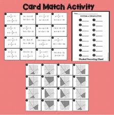 Some of the worksheets for this concept are graphing lines, slopeintercept form, graphing lines in slope intercept, graphing linear equations work answer key, graphing line6 killing zornbe6 graph line t to the zombie. Graphing Systems Of Linear Inequalities Card Match Activity By Algebra Accents