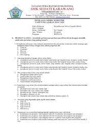 11 tsm tsm 1 1 & & 22. Soal Pas Pmsm Kelas Xi