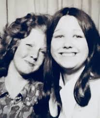 Ann Caveney, Ruth Caveney, Hilary Caveney, Linda Caveney, Jane Powell,  Trisha Hourmont, Pauline Lynch. Anyone remember this naughty crowd?