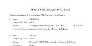 Contoh surat jual beli tanah kebun warisan id.wikipedia.org. Surat Jual Beli Tanah
