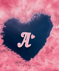 A to z awesome black heart letter love alphabet dpz wallpapers stylish a to z . Lovely Pink Heart Clouds A To Z Letters Dp For Whatsapp Wallpaper Dp
