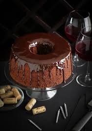 Chocolate Red Wine Chiffon Cake Sprinkle Bakes Wine Desserts Chiffon Cake Desserts