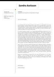 Your winning cover letter from the only firm to guarantee the best cv! Social Media Manager Cover Letter Example Kickresume