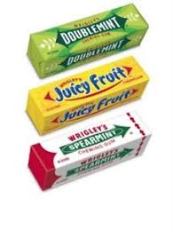 Wrigleys Original Juicy Fruit Spearmint Doublemint Chewing Gum Spearmint Gum Juicy Fruit Fruit Logo