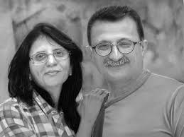 My pencil sketch of our favourite couple xx