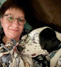 Happy place!!! Bones, chews and toys and such a lap dog!