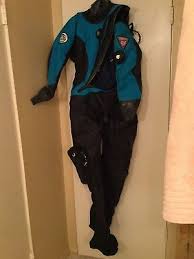 dui tls350 drysuit with pocket gloves inflator hose and