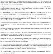 Mystery, thriller & suspense /. Takaful Malaysia New Straits Times Online Takaful Malaysia Records Rm205 1m Net Profit In Fy17 29 January 2018 Facebook