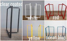 Habitat kirby oak and red gloss metal leg side table. Shop Online Best Metal Legs For Table Balasagun