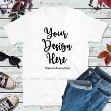Free Fall Shirt Mock Up Gildan 64000 White T Shirt Mockup Psd Free Psd Mockups Mockup Free Psd Shirt Mockup Clothing Mockup