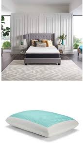 Sealy 12 Inch Full Memory Foam Bed In A Box With Copperchill Essentials Memory Foam Gel Cooling Pillow Set Box Bed Memory Foam Beds Best Pillow