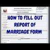 Sample cover letter for report of marriage philippines. 1