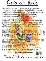 Con este acto además, honraban a la pachamama. Cana Con Ruda