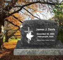 Bahama Blue Granite Memorial Headstone: Custom Engraved ...