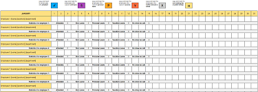 The leave tracker excel template enables leave/vacation tracking in an organized way, calculates employee attendance, presents a calendar view of leave across multiple employees and also prints an annual employee report. Employee Attendance Tracker Excel Templates Clockify