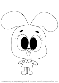 How To Draw Anais Watterson From The Amazing World Of Gumball Drawingtutorials101 Com Doodle Desenleri Disney Dovmeleri Boyama Kitaplari