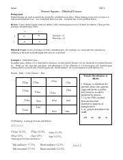 Check spelling or type a new query. Dihybrid Practice Pdf Name Toc Punnett Squares U2013 Dihybrid Crosses Background Punnett Square Are Used To Predict The Possibility Of Different Course Hero