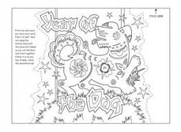 Children Can Print And Colour In Our Fabulous Chinese New Year Dog 3d Card To Celebrate The Year Of The Dog Greeting Card Craft Dog Crafts Chinese New Year