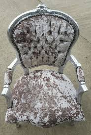 Champagne Crushed Velvet French Louis Style Chair French Louis Style Louis Style Chair Shabby Chic Chairs