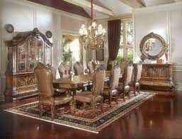 Michael Amini Tuscano Traditional Formal Dining Table Set Biscotti By Aico Fine Dining Room Formal Dining Tables Tuscan Dining Room