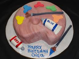 This Artist Palette Cake Is A 2 Layer Chocolate Madness Cake Filled With Chocolate Ganache Covered In Chocolat Glacage Royal Anniversaire Palette Peinture