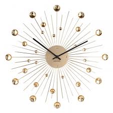 Check spelling or type a new query. Karlsson Sunburst Large Wall Clock Gold Red Candy
