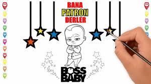 boss baby patron bebek karizmali boyama sayfasi nasil cizilir nasil boyanir okul oncesi cocuklar icin bebek boyama kitaplari cizim