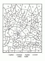Winter scene color by number. Color By Number Unicorn Coloring Page For Kids Education Coloring Pages Printables Free Wuppsy Com Malen Nach Zahlen Kinder Malvorlagen Fur Kinder Kindergarten Malvorlagen