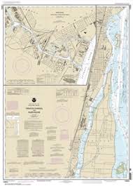 14854 Detroit River Trenton Channel And River Rouge Nautical Chart