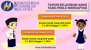 Anda boleh daftar melalui manual (terus daftar ke sekolah berhampiran kawasan rumah ) atau hanya daftar dari rumah sahaja melalui online. Permohonan Murid Ke Tahun 1 Untuk Tahun 2021 Dan 2022 Atul Hamid