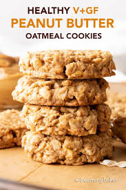 Healthy Peanut Butter Oatmeal Cookies In 2020 Peanut Butter Oatmeal Cookies Healthy Peanut Butter Oatmeal Cookies Oatmeal Cookies