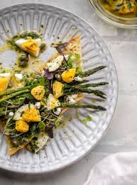 Hard Boiled Egg Vinaigrette Goat Cheese Asparagus Tartines Recipe In 2020 Healthy Chicken Recipes Healthy Recipes Eat Salad