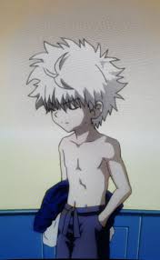 Killua S First Shirtless Hunter Anime Killua Hunter X Hunter