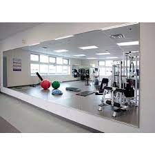 It's not a case of vanity; Transparent Saint Gobain Gym Mirror Rs 105 Square Feet Door Glass Planner Id 19053496673