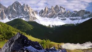 Free Animation Videos 3d Mountains And Clouds With Landscape Video Background Youtube