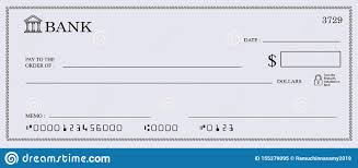 Leerer Bank Scheck Vektor Abbildung Illustration Von Finanzen 155279095