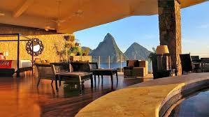 They are custom illuminated, at the guest's choice, with fiber optic. Jade Mountain St Lucia Caribbean Exclusive 5 Star Luxury Resort