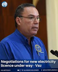 Energy Minister Daryl Vaz says negotiations to develop a new electricity  licensing arrangement for Jamaica have started. He has further indicated  that a consultant from overseas has been contracted by the Government.