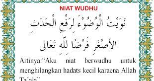 Bacaan Niat Wudhu Dan Artinya